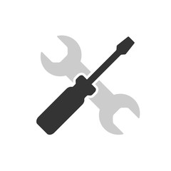 Wrench and screwdriver icon