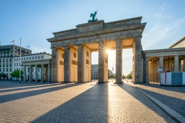 Foto op Plexiglas Brandenburger Tor in Berlin, Deutschland © eyetronic