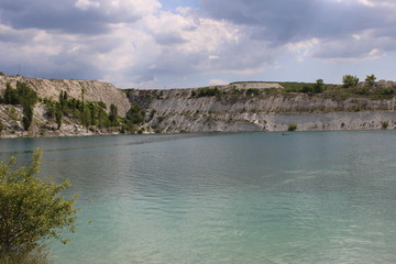 Lake, a neighborhood of cave town Bakla Crimea, Bakhchisaray district, village of rocky, nature