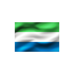Flag of Sierra Leone.