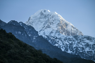 Fototapeta na wymiar Himalaya Annapurna Trekking Wolken
