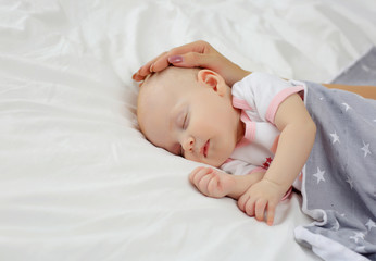 Portrait of a sleeping baby.