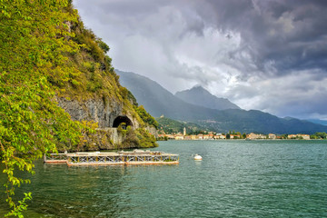 Porlezza am Luganersee, Italien - Porlezza small town on Lake Lugano