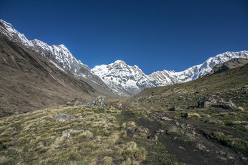 Himalaya Annapurna Sonnenstrahlen Berge Hiking