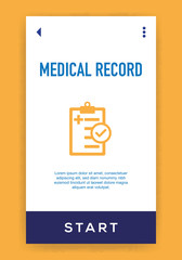 Obraz premium Medical Record Icon