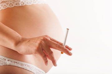 Smoking while pregnant.