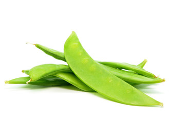 Pile of fresh snap peas