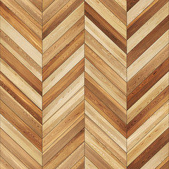 Seamless wood parquet texture chevron light brown 