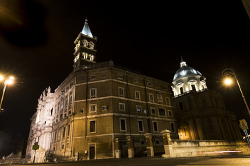 Fototapeta na wymiar Beautiful and famous Basilica of Santa Maria Maggiore in Rome, Italy