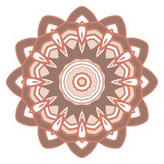 Decorative floral mandala. vector illustration. Tribal Ethnic Arabic, Indian, motif. for interior design, wallpaper, invitation