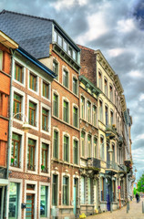 Fototapeta na wymiar Buildings in the city centre of Liege, Belgium