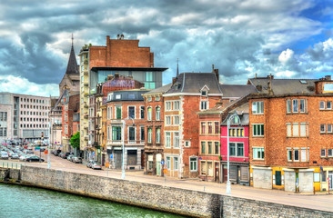 Fototapeta na wymiar Typical buildings in the city centre of Liege, Belgium