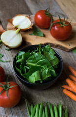 raw vegetables