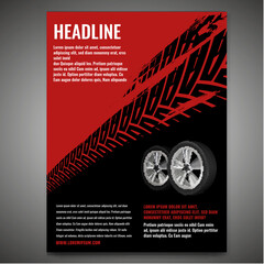 Grunge Tire Poster © Double Brain