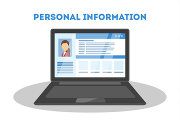 Personal information concept.