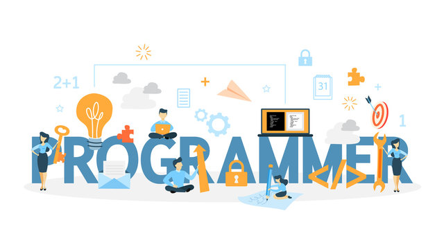 Programmer concept illustration.