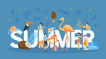 Summer concept illustration.
