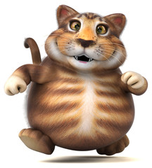 Fun cat - 3D Illustration