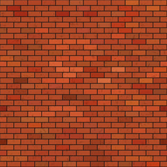 Fototapeta na wymiar Seamless vector pattern. Wall of brick. Texture of the building material