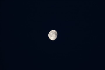 Moon in the night sky