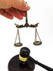 Justiz Symbol als Zeichen der Gerechtigkeit