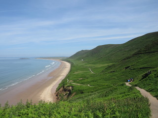 Rhossili Beach, South Gower, Wales, UK