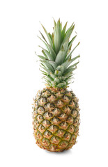 Fototapeta premium Fresh Whole Pineapple on White Background