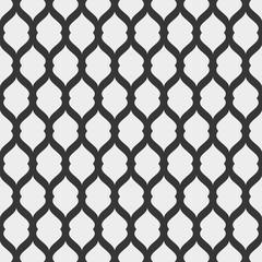 Geometric seamless texture. Vector grid oriental pattern.