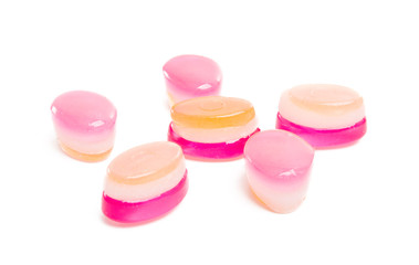 caramel candy with xylitol isolated