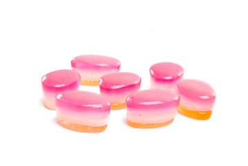 caramel candy with xylitol isolated