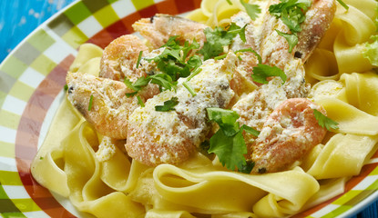 Crispy Cajun Shrimp Fettuccine