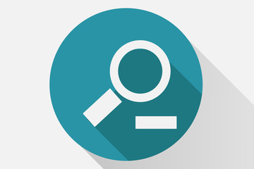 Icono azul de una lupa.