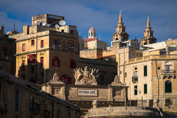 Obraz premium View of the Victoria Gate. Valletta. Malta