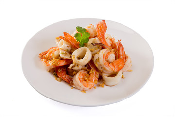 Fried Shrimp with garlic pepper