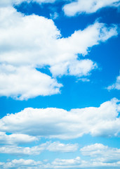 Obraz na płótnie Canvas Blue sky with white clouds
