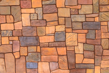 Beautiful background from stone bricks wall.