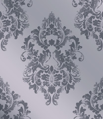 Fototapeta premium Elegant baroque pattern background Vector. Rich imperial decors. Royal victorian texture trendy colors
