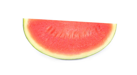 slice of watermelon isolated on white background