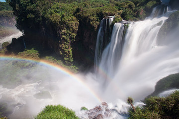 Rainbow caused by Iguazu Falls