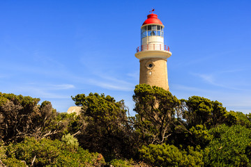 Fototapeta na wymiar Cape du Couedic Lighthouse station in Flinders Chase National Park, Australia, Kangaroo Island