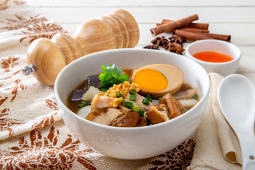 paste of rice flour ; boiled Chinese pasta square