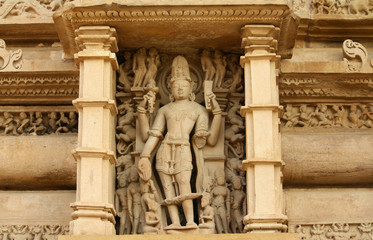 Templo Lakshmana,  Templos del Oeste en Khajuraho, India