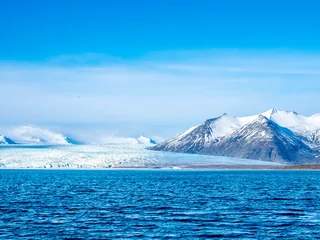 Photo sur Aluminium Glaciers Lagune d& 39 iceberg de Jokulsarlone en Islande