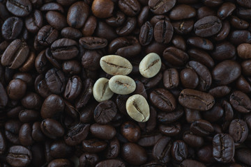 fresh coffee beans