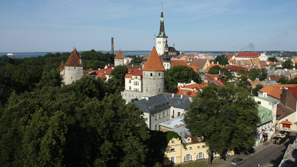 Obraz premium Mirador panorámico 'Patkuli Vaateplats', Tallin, Estonia