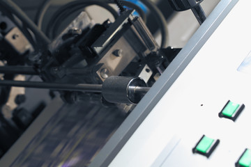 Fototapeta premium Details of an industrial metallic bench