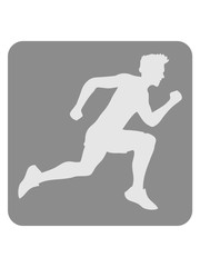 Fototapeta na wymiar button design sport rennen sprinten schnell ausdauer training joggen laufen mann walken wettrennen fitness cool