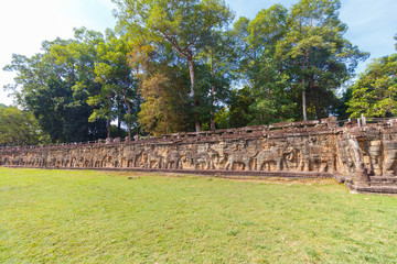 Fototapeta na wymiar Terrace of the Elements, Ankor Wat, Siem Reap, Cambodia