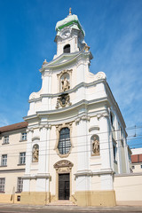Bratislava, Slovakia - May 24, 2018: St John’s Church in Bratislava, Slovakia.