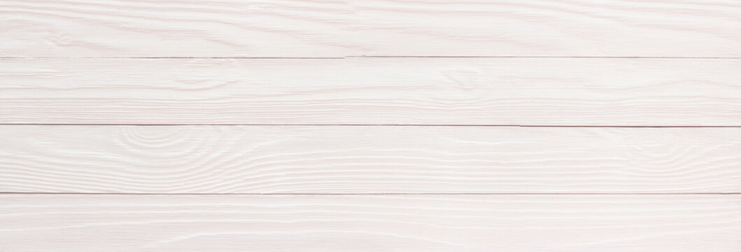 Wooden table or floor painted white as a background, wood texture in high resolution